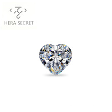 ForeverFlame G H 2.5ct 8.7mm*7.2mm Heart Cut diamond CVD CZ Moissanite proposal ring